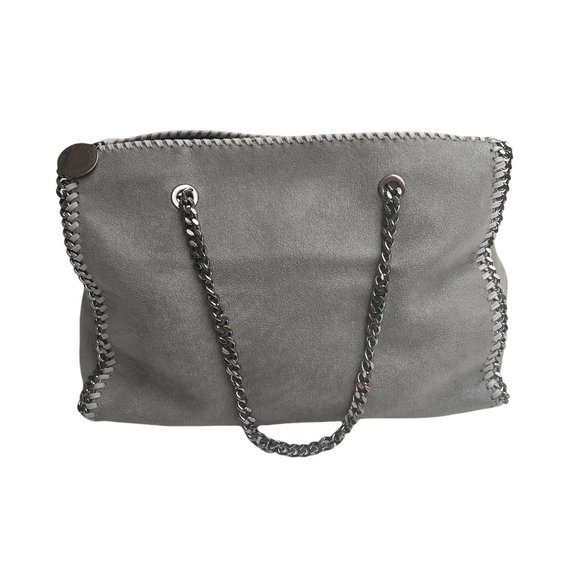 Stella McCartney Grey Vegan Suede Tote - Picture 3 of 11